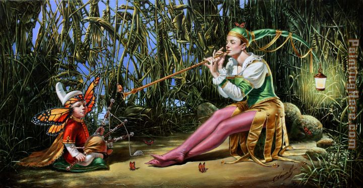 Michael Cheval Lullaby for Butterfly King